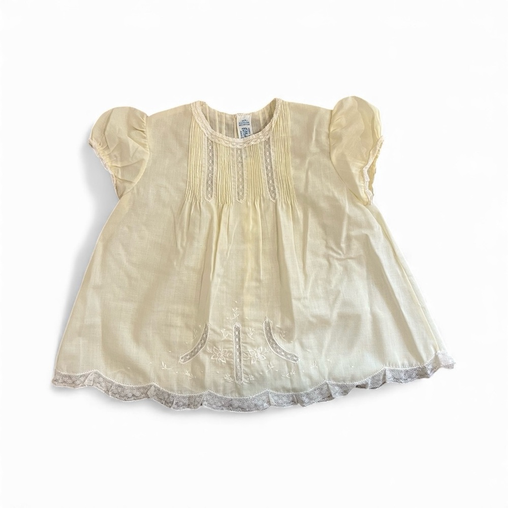 Vintage Baby Dress with Lace Details